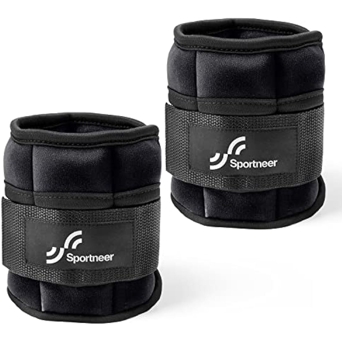 Sportneer Adjustable Ankle Weights Set | 0.9kg - 4.5kg Pair | Neoprene