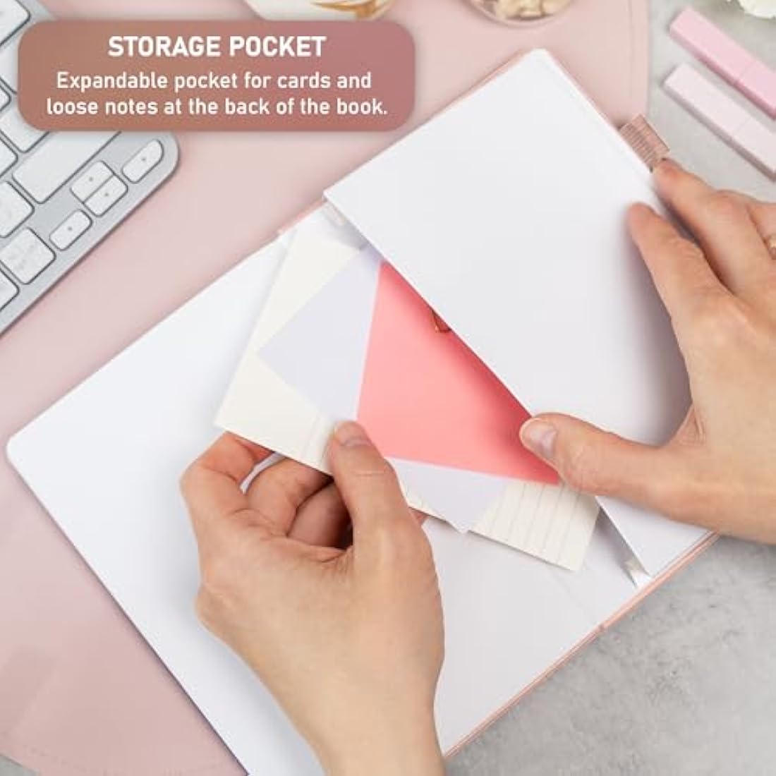 Password Book with Alphabetical Tabs - Rose Gold Medium