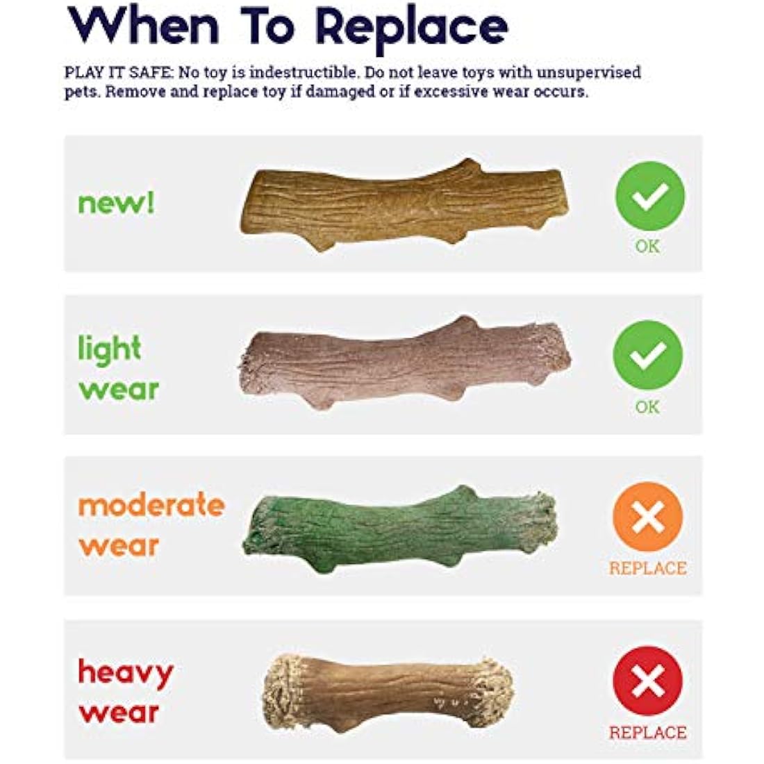 Petstages Dogwood Durable Wood Alternative Dog Chew Toy - Medium Stick