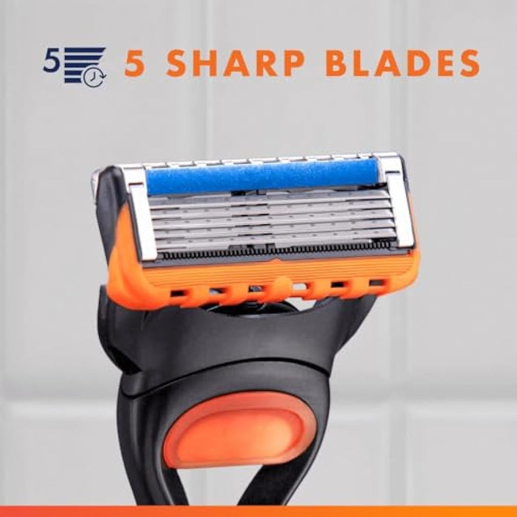 Gillette Fusion5 Men's Razor with 10 Anti-Friction Blade Refills