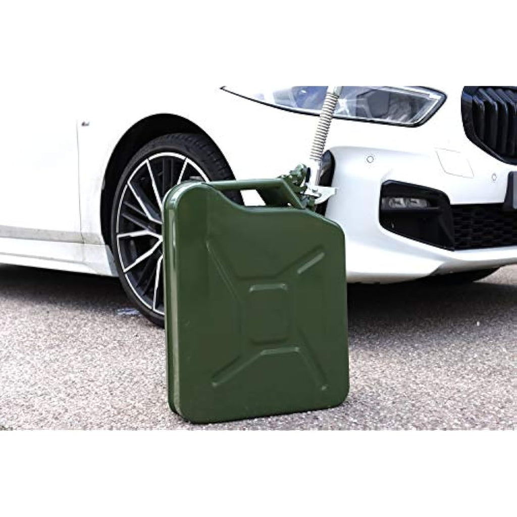 Streetwize 20L Metal Jerry Can – Green Fuel Storage for Petrol & Diesel