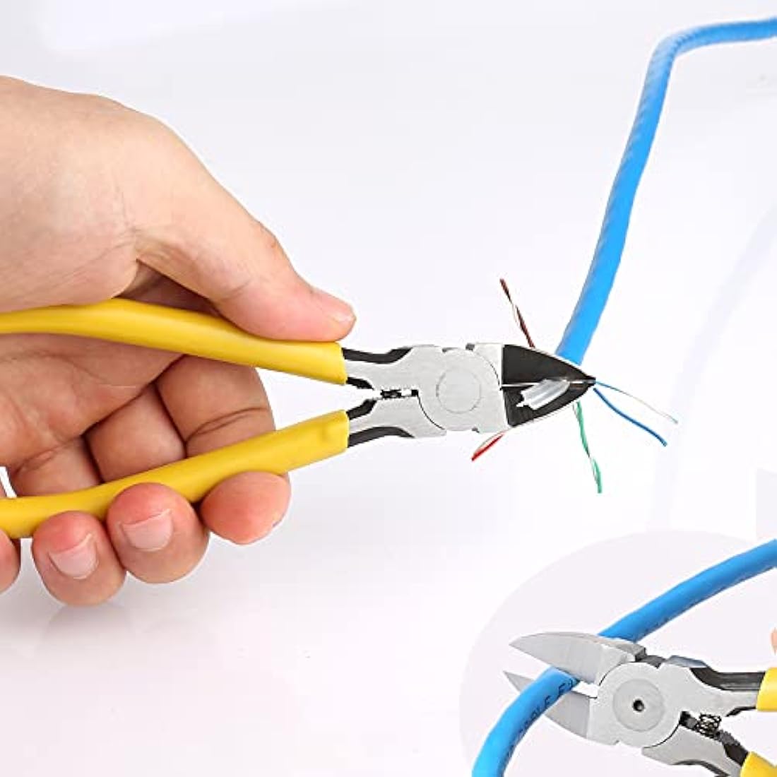 Solsop RJ45 Pass Through Crimp Tool Kit with Ethernet Tester & Connectors
