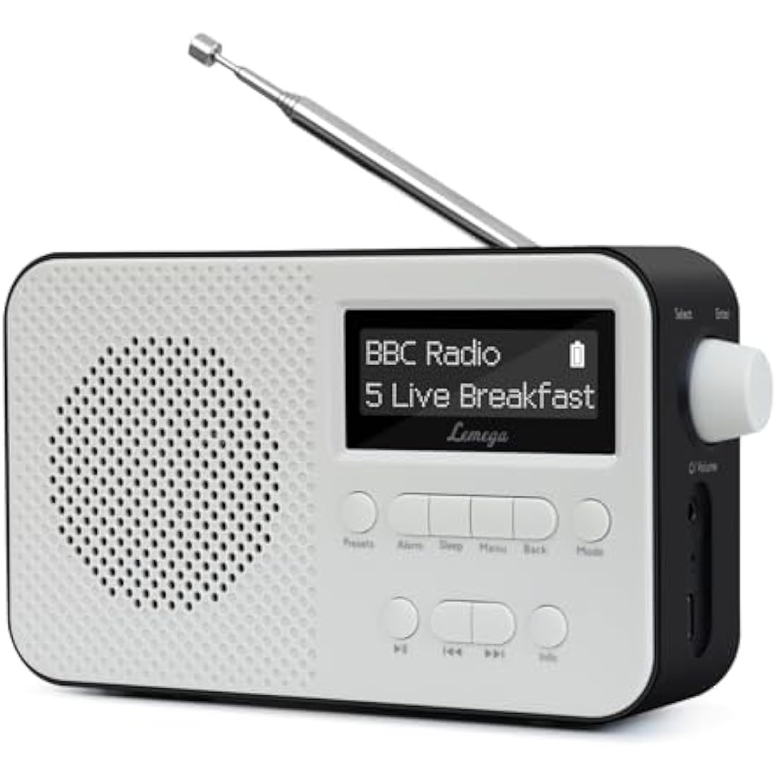 LEMEGA PR2-Max DAB/DAB+ Digital Radio with Bluetooth & 15HR Battery - Black
