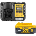 DEWALT 18V XR 5.0Ah Lithium Ion Battery and DCB1104 Charger Kit