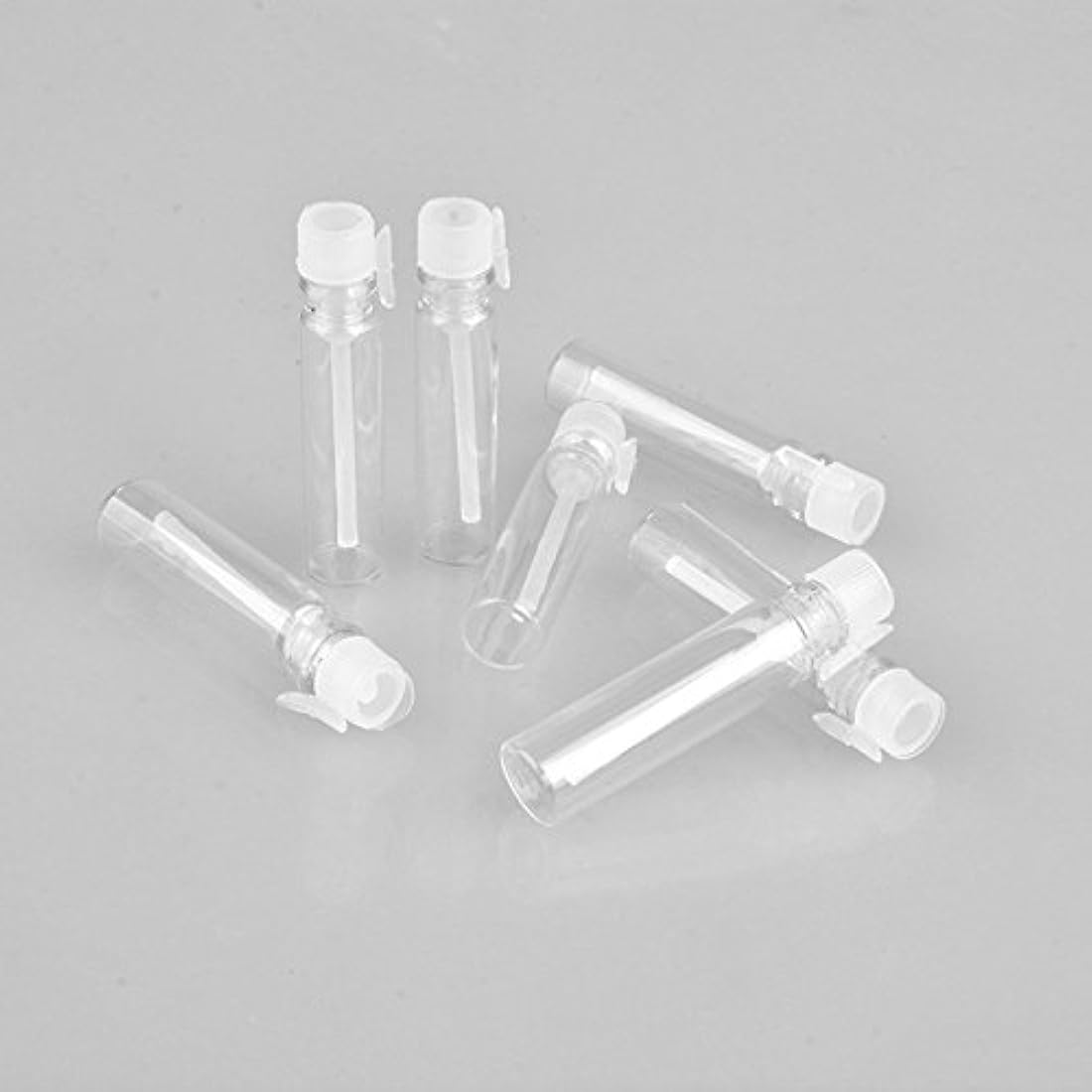 Jolof Store 100Pcs Glass Essential Oil Sample Vials - 1ml Travel Bottles