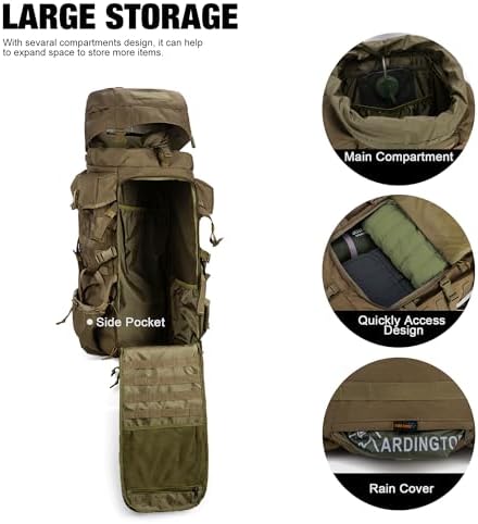 Tactical Military Rucksack - Large Molle Hiking Backpack