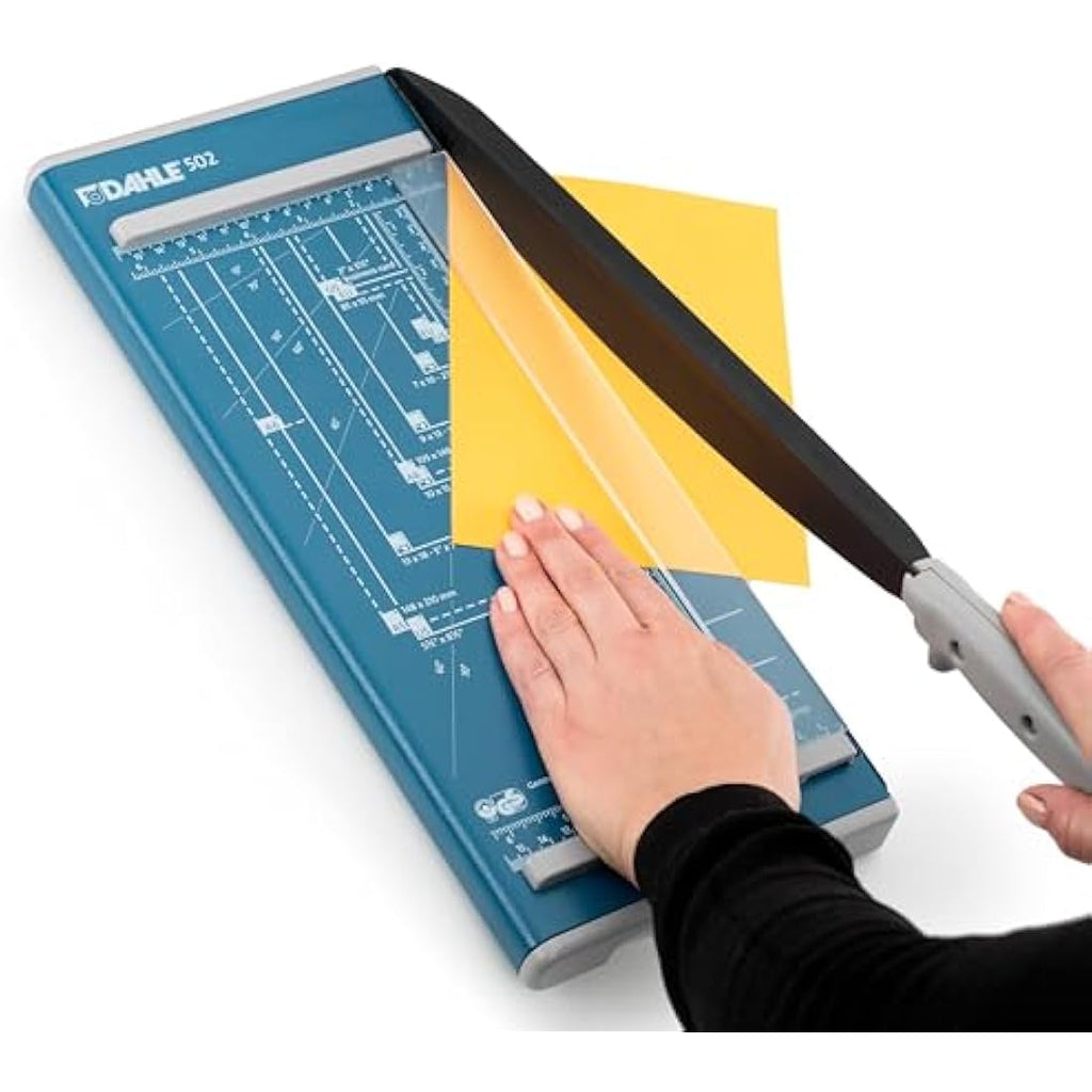 Dahle 502 Paper Guillotine – A4 Precision Craft Trimmer, Blue