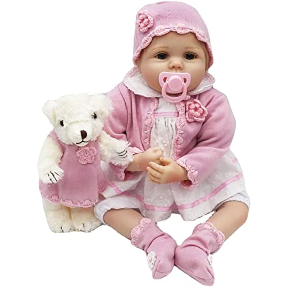 Jolof Store Reborn Monkey Doll – 21 Inch Lifelike Silicone Orangutan Toy