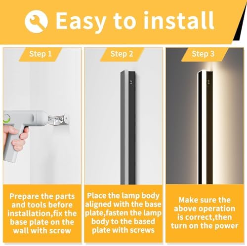 Mikeru 180cm Outdoor LED Strip Wall Light – 60W IP65 Modern Black Sconce