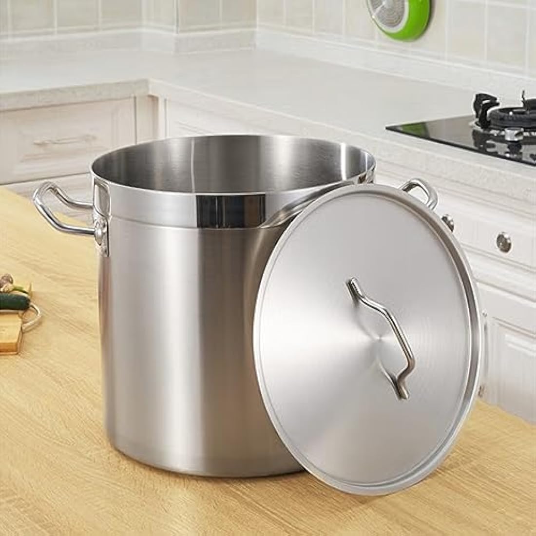 MOOTACO 25L Stainless Steel Stock Pot | Tri-Ply Induction Soup Pot
