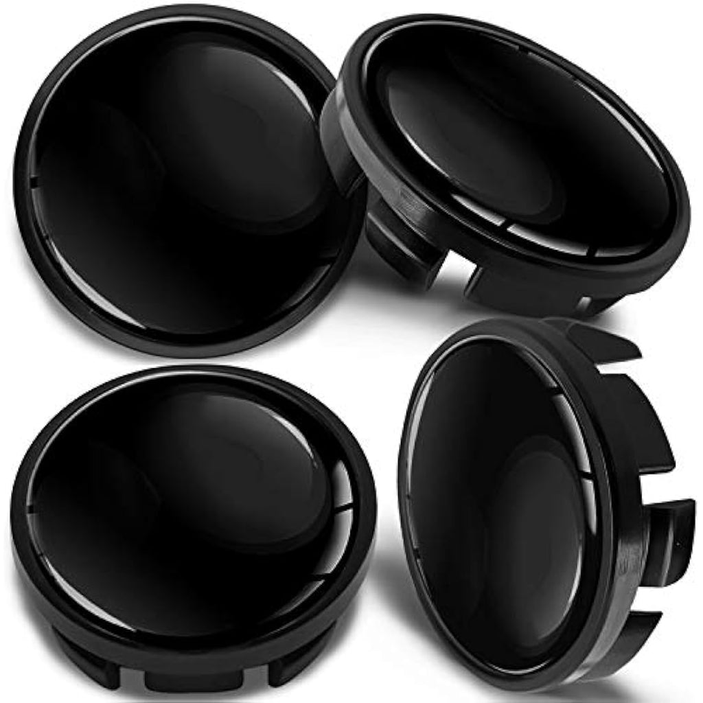 SkinoEu 65mm Wheel Centre Hub Caps for VW - Black Set of 4 - 3B7601171