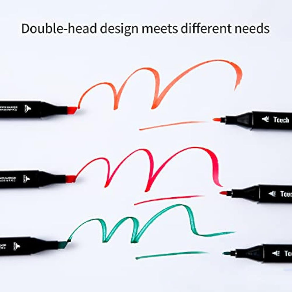 SOSINYA 168 Colors Dual Tip Art Markers Set for Drawing and Manga