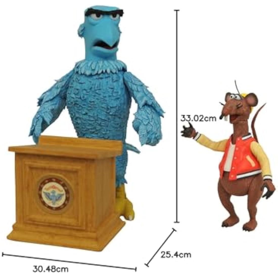 Muppets Sam the Eagle & Rizzo the Rat Deluxe Action Figure Set