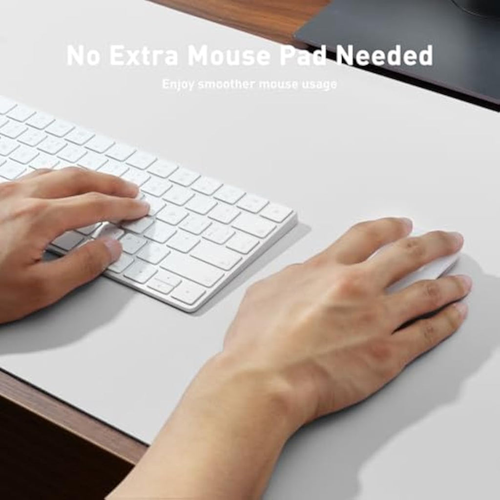 Jolof Store Leather Desk Mat – Non-Slip Waterproof Office Pad, Off-White