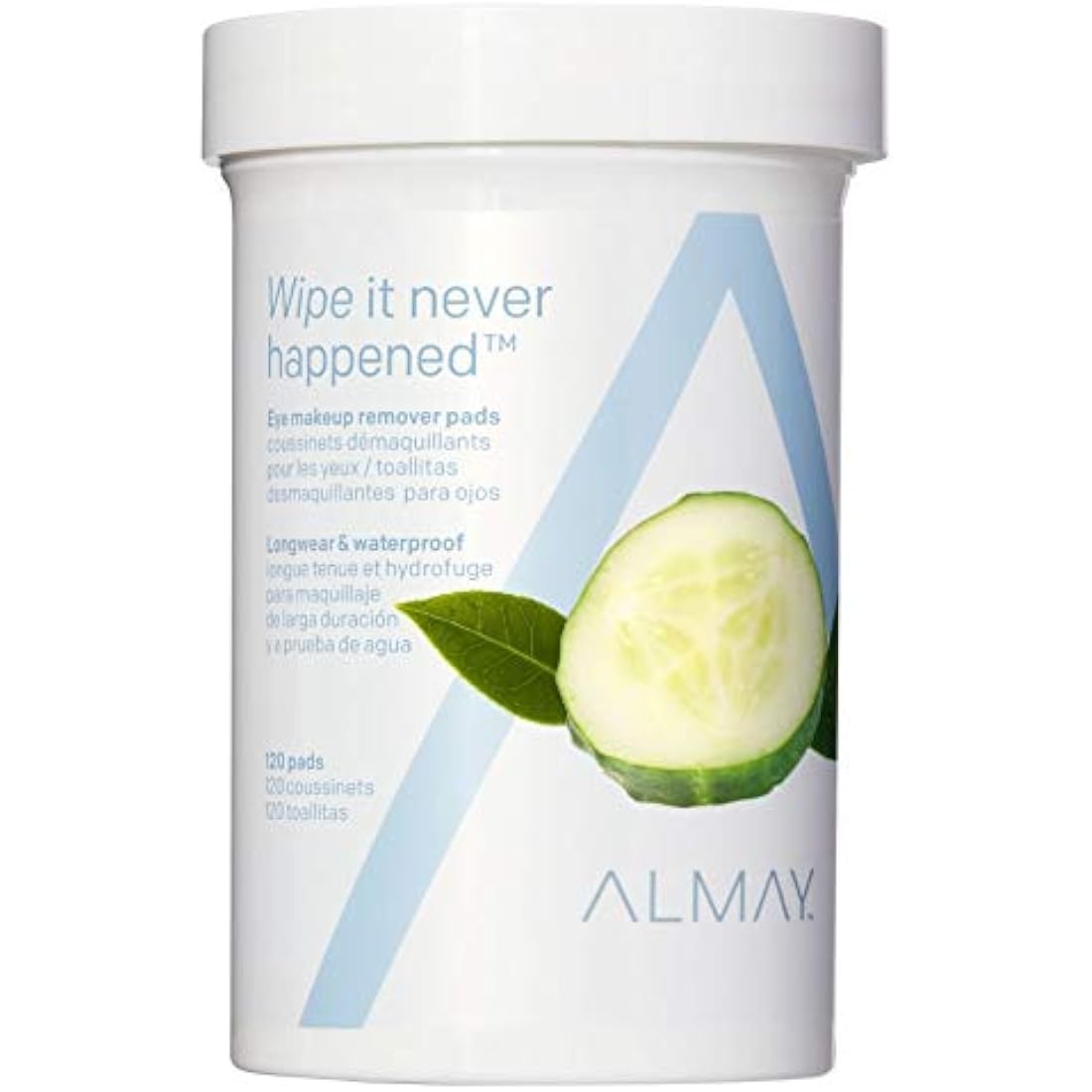 Almay Longwear & Waterproof Eye Makeup Remover Pads - 120 Count