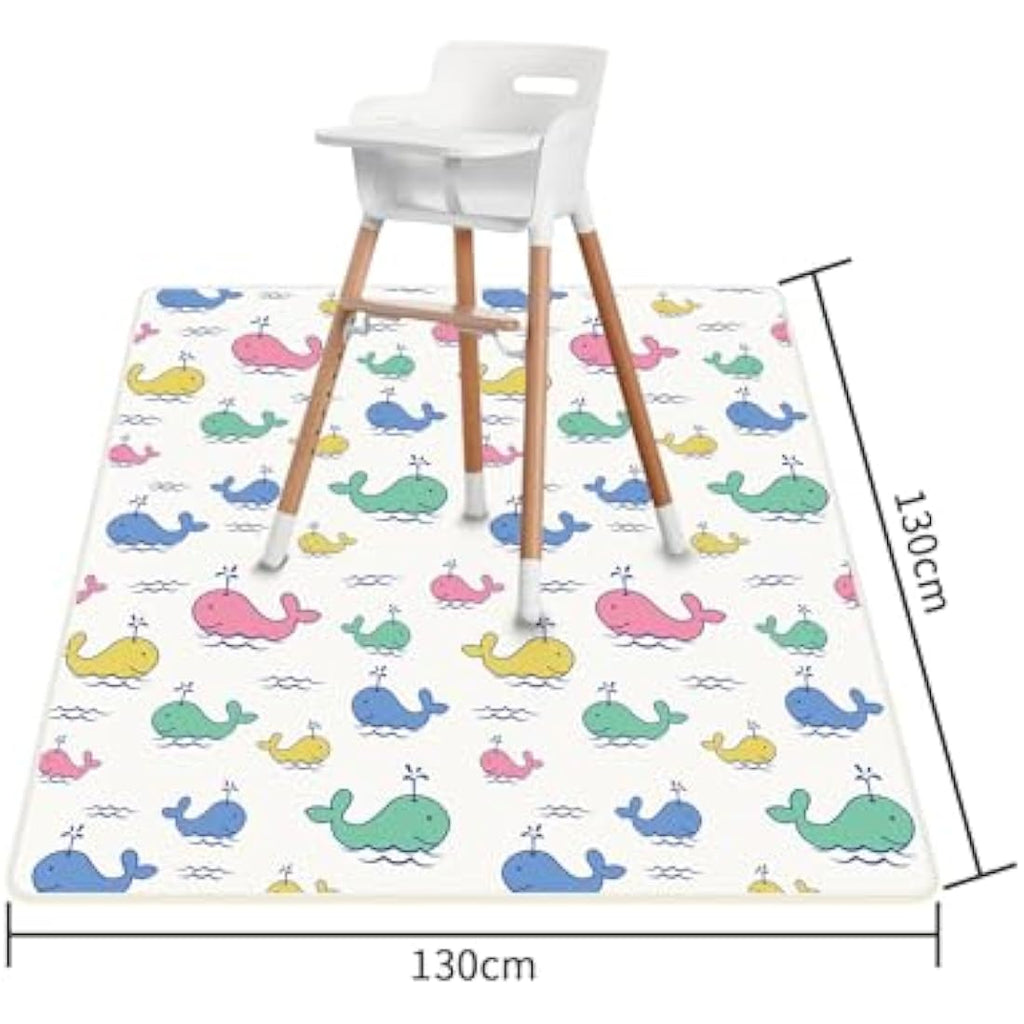 High Chair Splat Mat – 51" Waterproof Non-Slip Baby Mess Mat