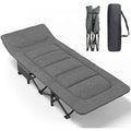ATORPOK Folding Camping Cot with Cushion and Pillow – Heavy Duty 450lbs