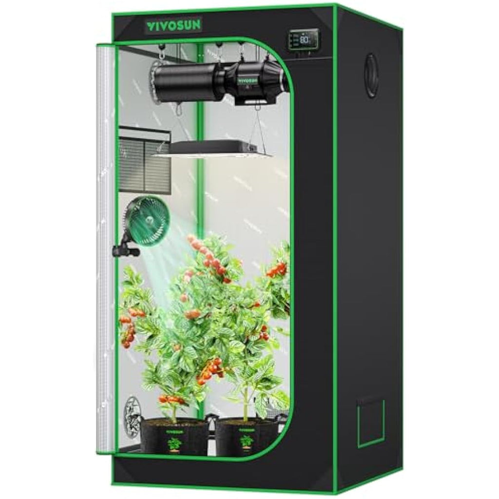 VIVOSUN Mylar Grow Tent | 80x80x160cm Reflective Indoor Hydroponic Tent