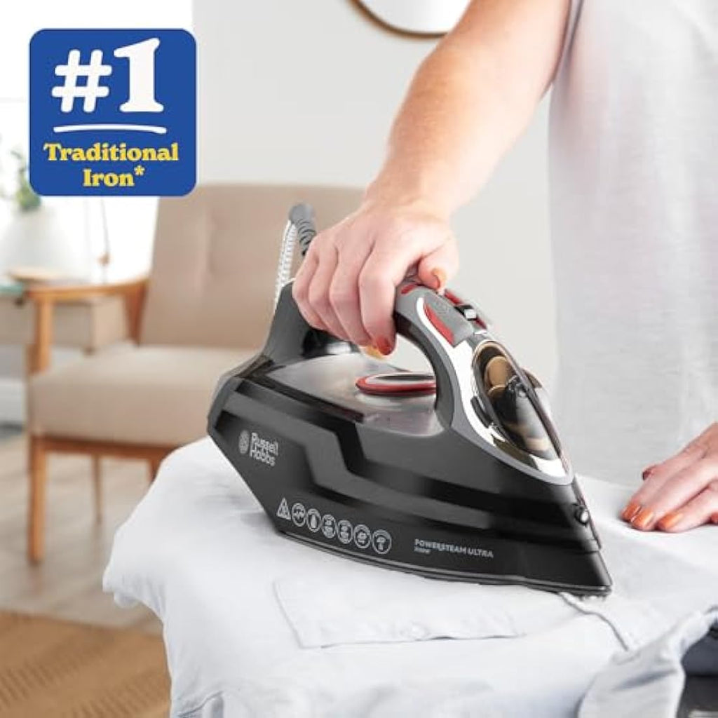 Russell Hobbs Power Steam Ultra Iron | 3100W Ceramic Soleplate