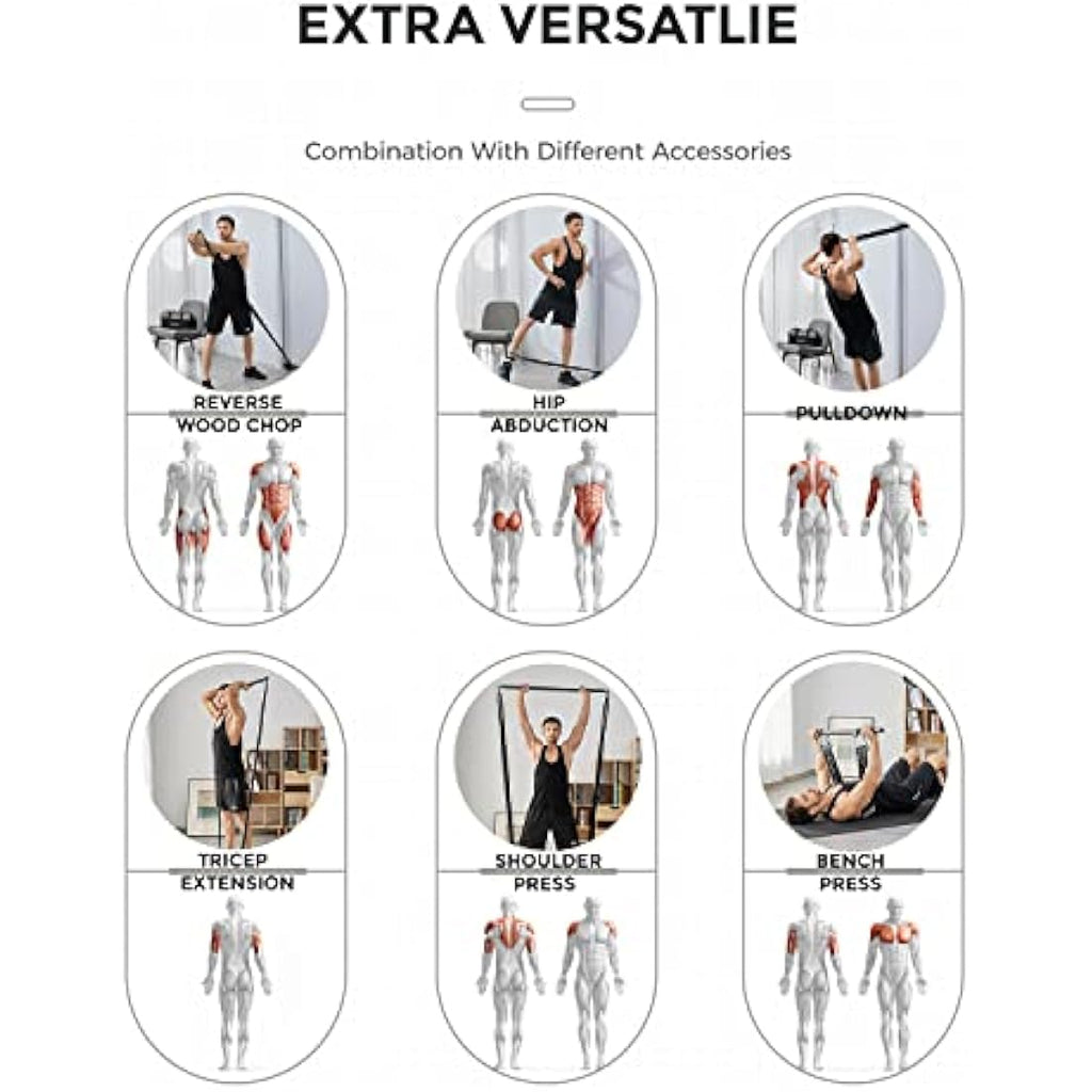 INNSTAR Portable Home Gym 5.0 – Resistance Band Strength Training Set