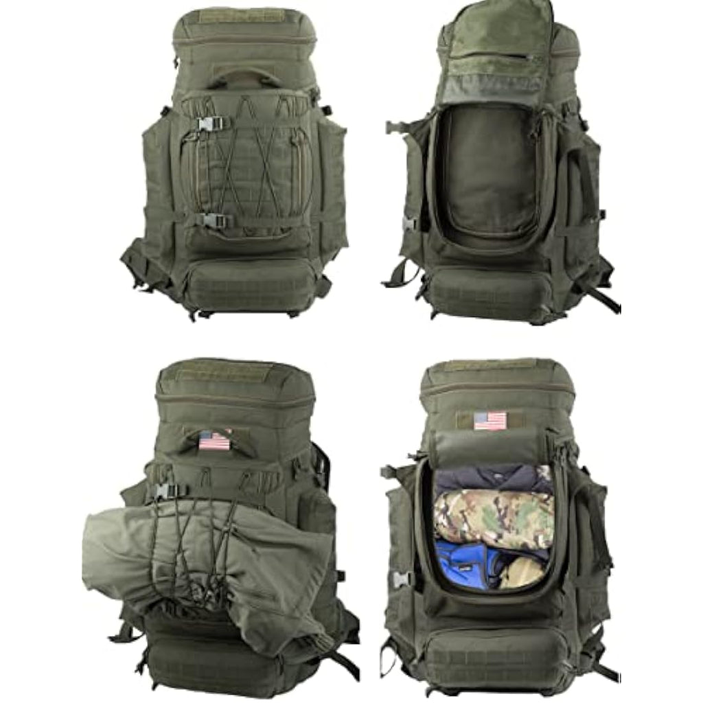Backferry 70L Military Tactical Backpack | Internal Frame Hiking Rucksack