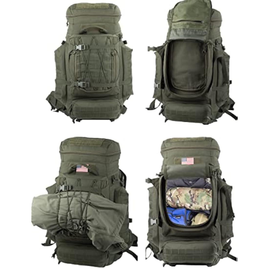 Backferry 70L Military Tactical Backpack | Internal Frame Hiking Rucksack
