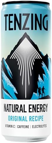 TENZING Natural Energy Drink | Plant-Based Original Recipe | 24 x 250ml