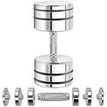 Northdeer Adjustable Steel Dumbbells | Compact Chrome Home Gym Weights