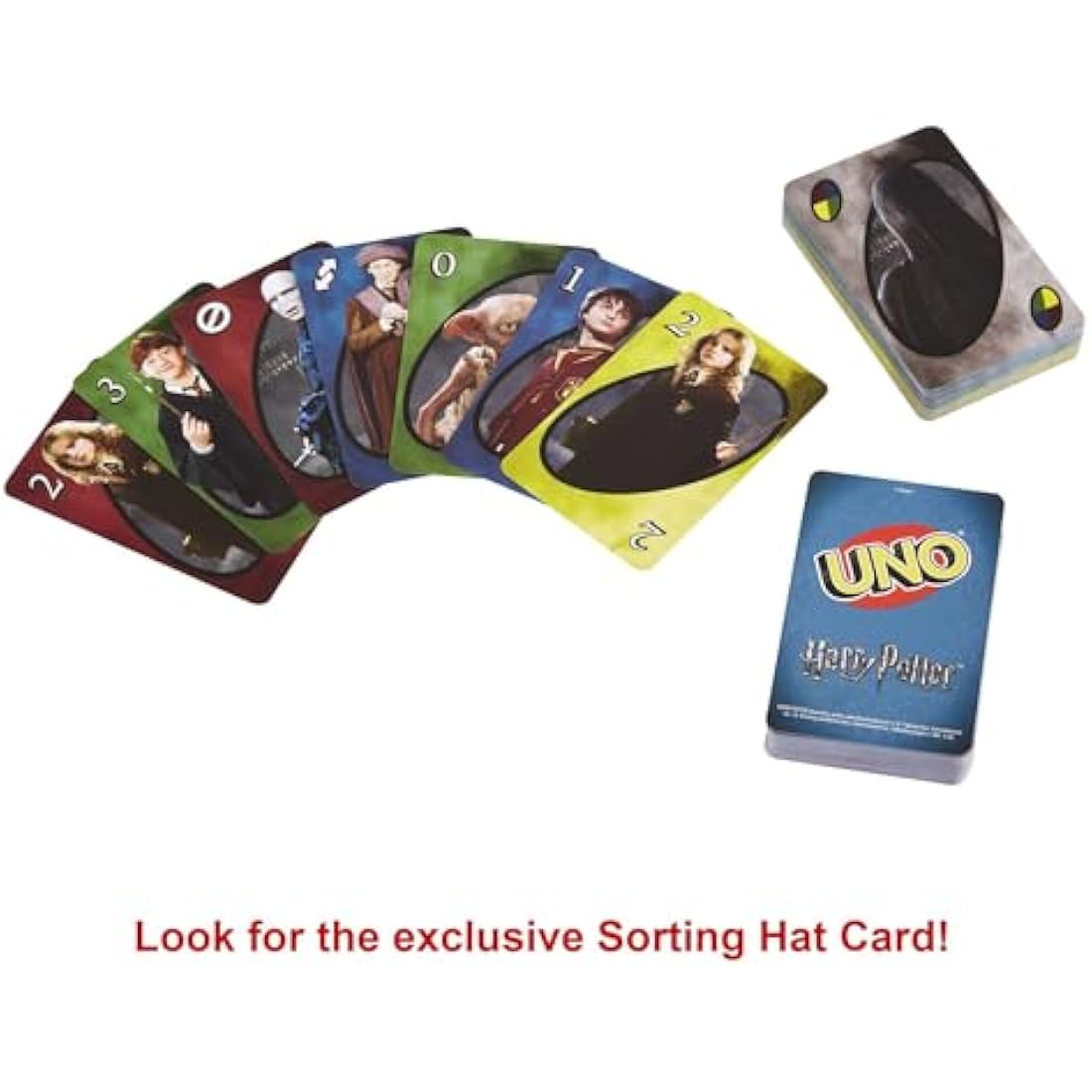 Mattel UNO Harry Potter Card Game – Collectible Deck for 2-10 Players