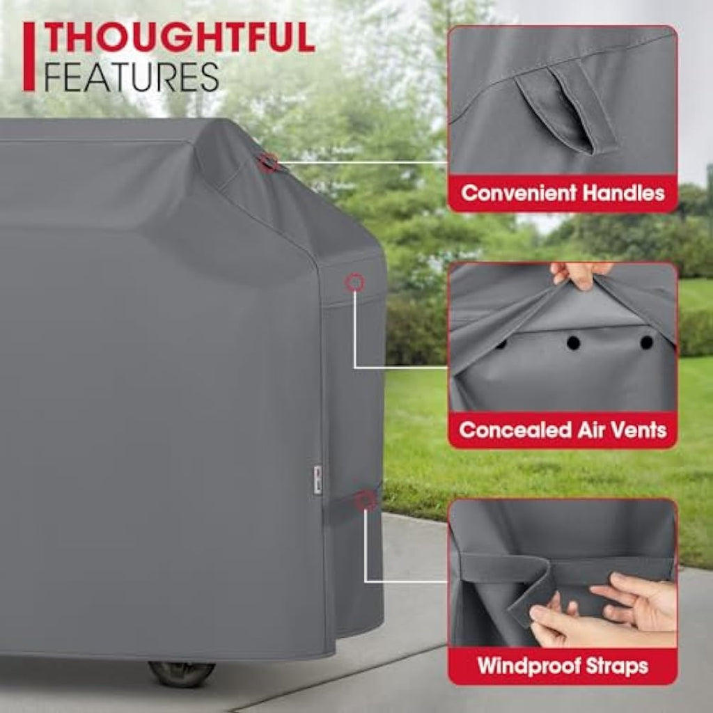 Unicook 60-Inch BBQ Grill Cover | Waterproof Heavy Duty Oxford Fabric