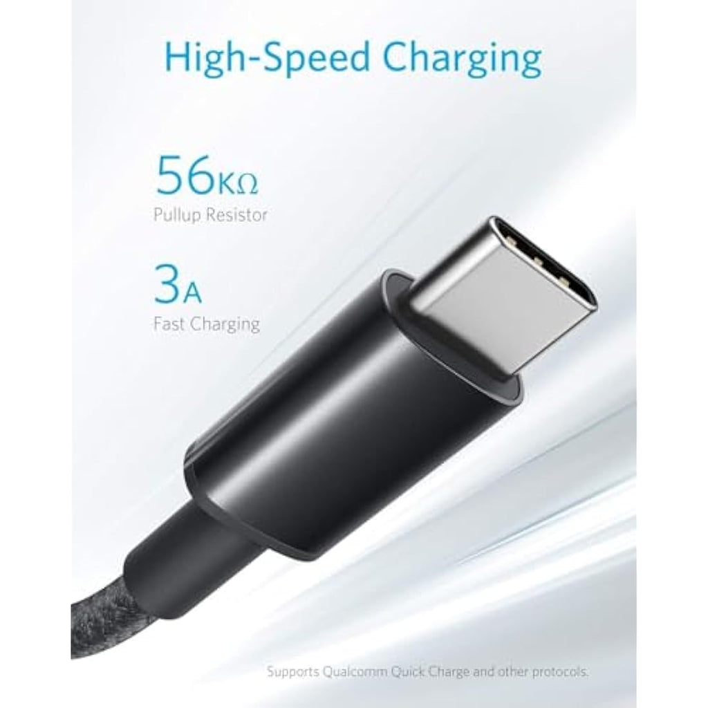 Anker USB-A to USB-C Charging Cable | 2-Pack 3ft Braided Nylon