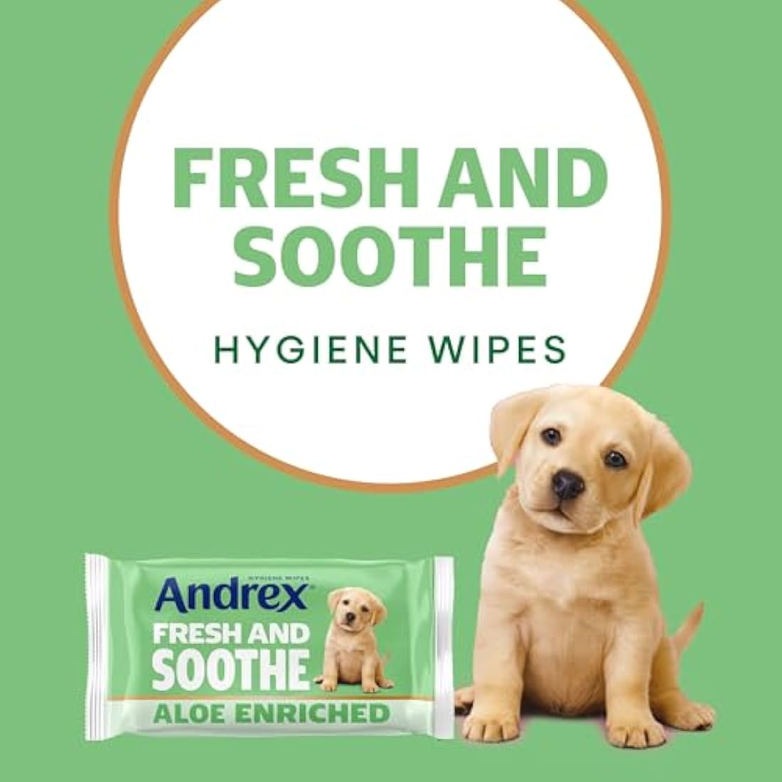 Andrex Fresh and Soothe Flushable Hygiene Wipes | 12 Packs (432 Sheets)