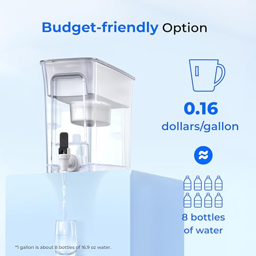 Waterdrop 8.2L Slim Water Filter Dispenser | 200-Gallon NSF Certified