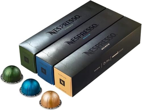 Nespresso Vertuo Coffee Pods - Melozio, Stormio & Odacio - 30 Pack