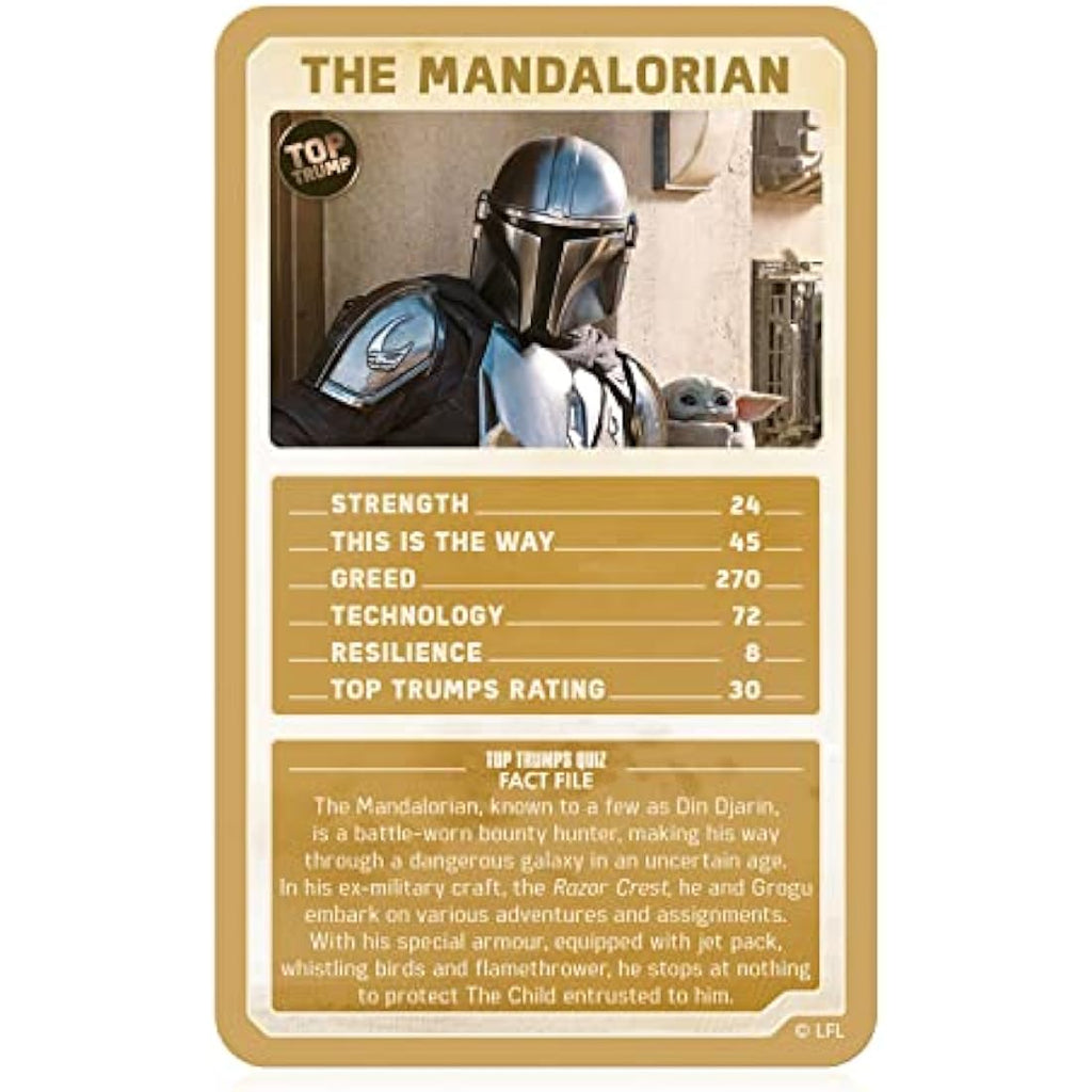 Top Trumps Star Wars: The Mandalorian Limited Edition Card Game