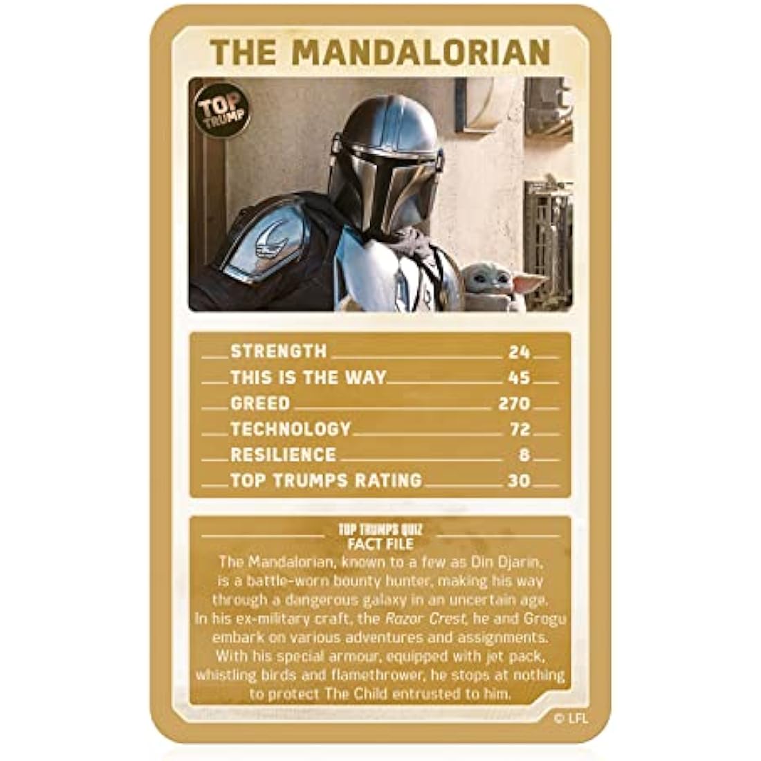 Top Trumps Star Wars: The Mandalorian Limited Edition Card Game