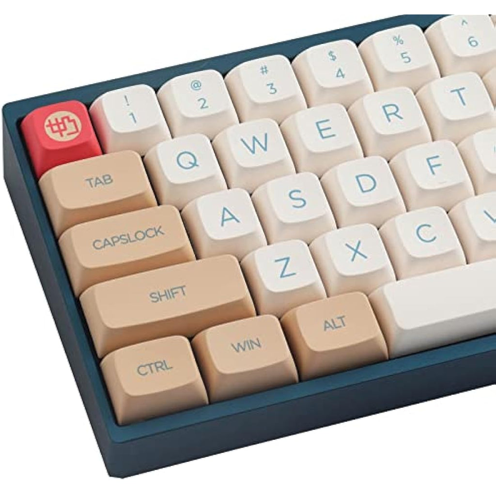 Tsungup Soy Milk PBT Keycaps – 138 Keys XDA Profile Dye-Sub for MX Switches