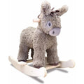 Little Bird Told Me Norbert Donkey Rocking Toy – Plush Wooden Rocker