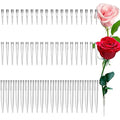Jolof Store 60 Pcs Plastic Flower Tubes | 3 Sizes Posy Picks for Cakes