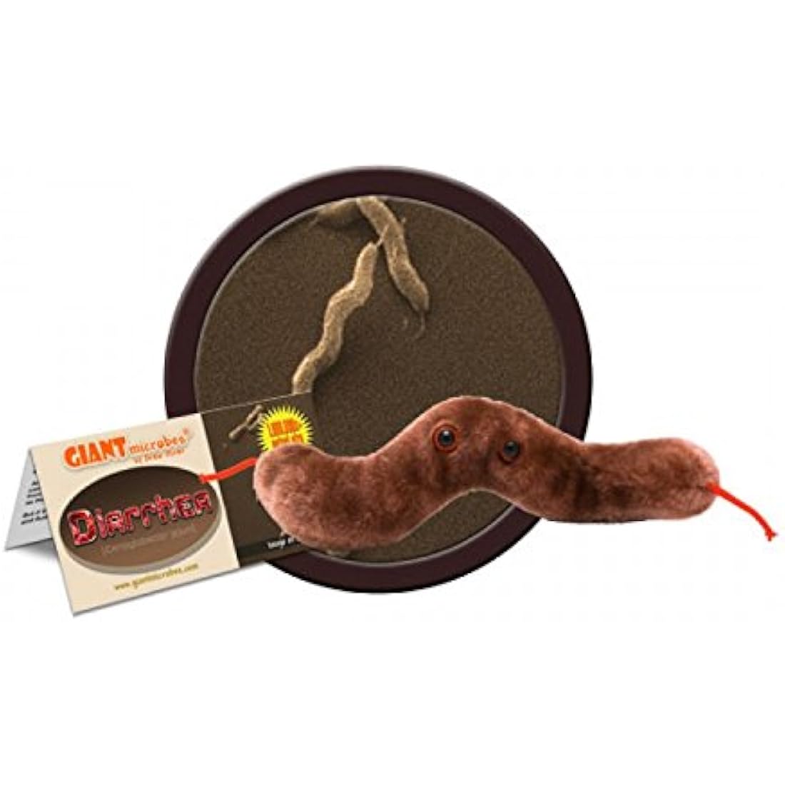 Diarrhea Microbe Plush Doll – 7 Inch Educational Bone Toy