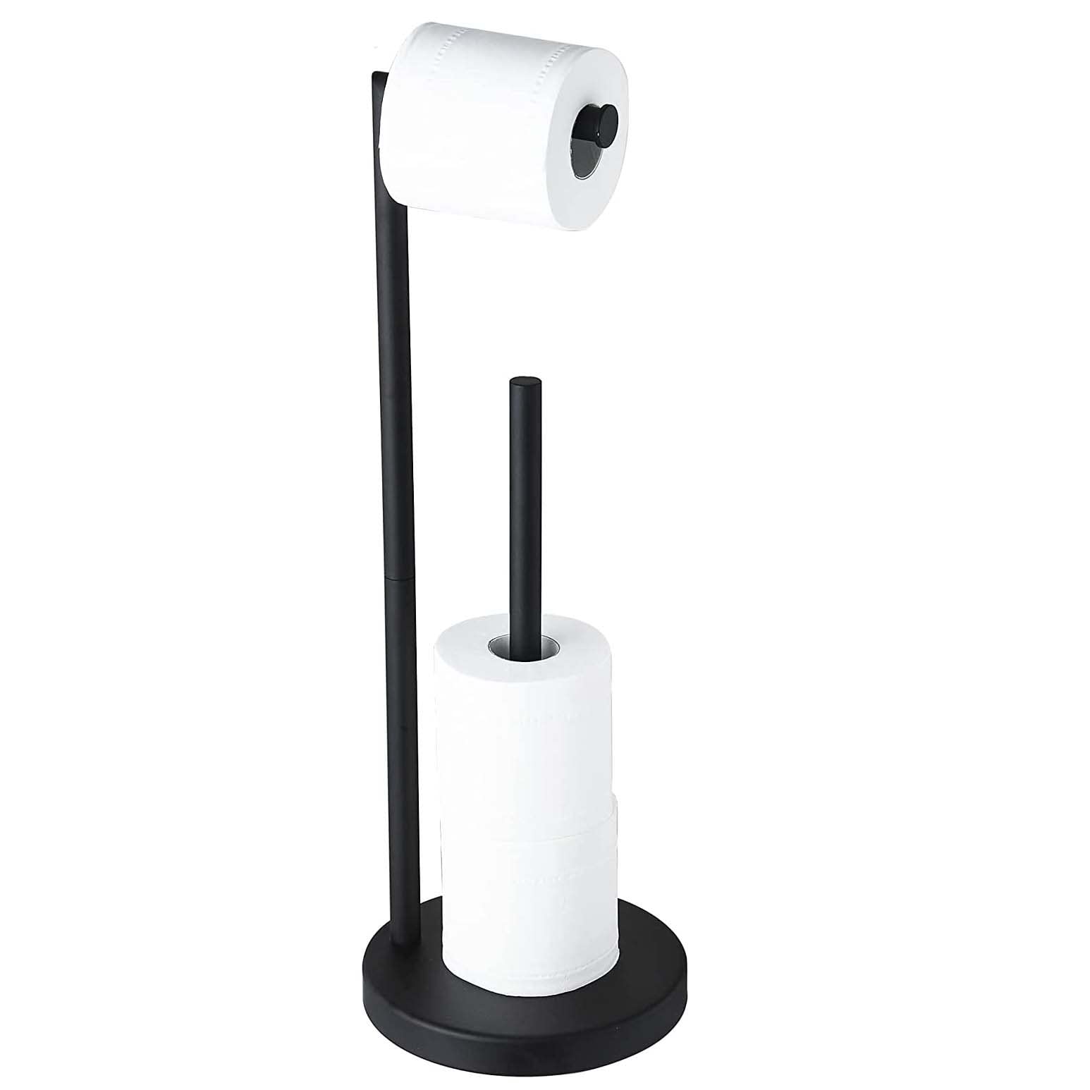 YUET Freestanding Toilet Roll Holder | Stainless Steel 5-Roll Storage Stand