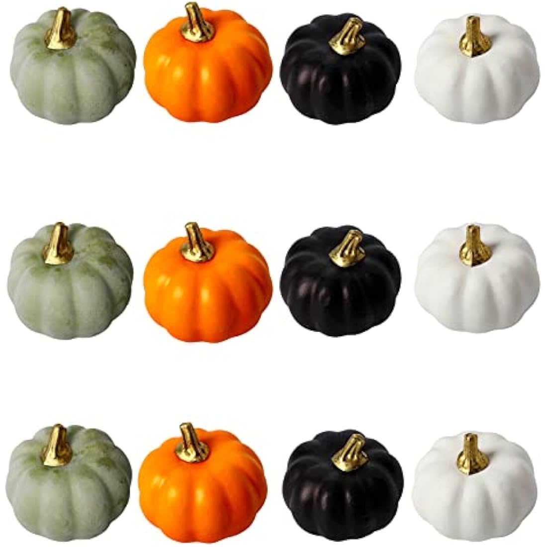 12Pcs Artificial Foam Pumpkins – DIY Fall Harvest Decor