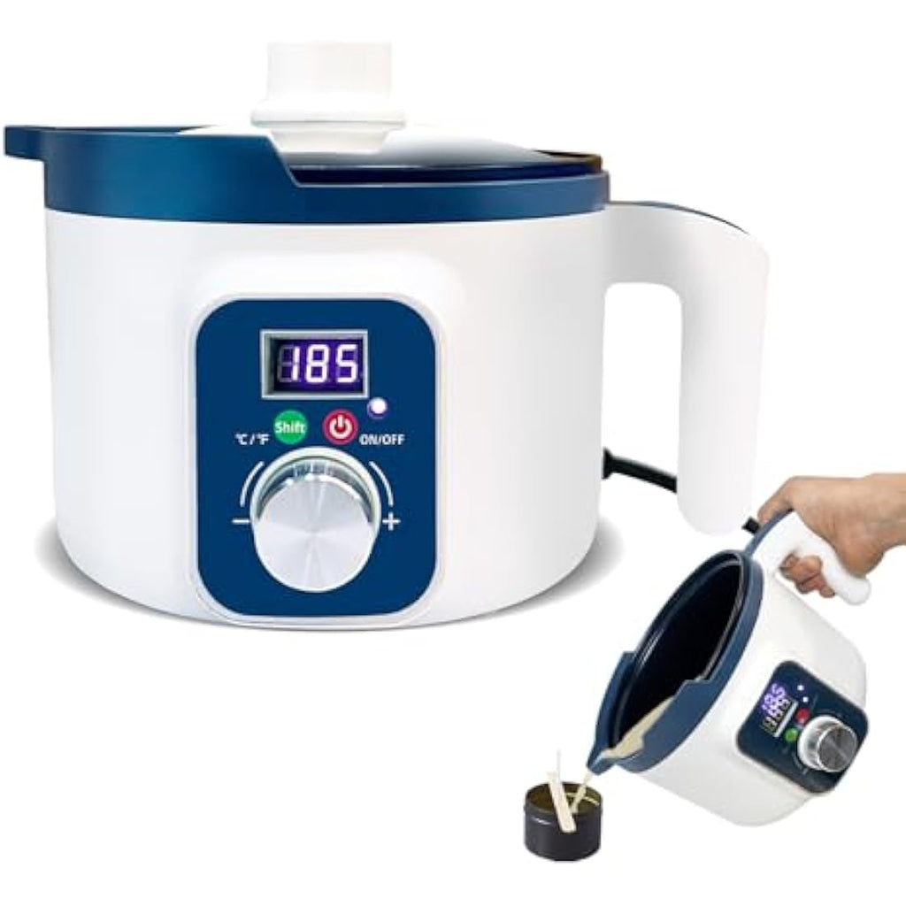 KQU Electric Wax Melter – Digital Candle Making Pot with Non-Stick Spout