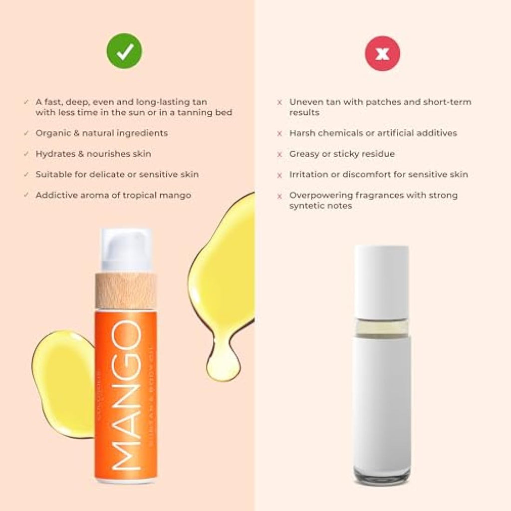 COCOSOLIS Mango Tan Accelerator | Organic Body Oil with Vitamin E