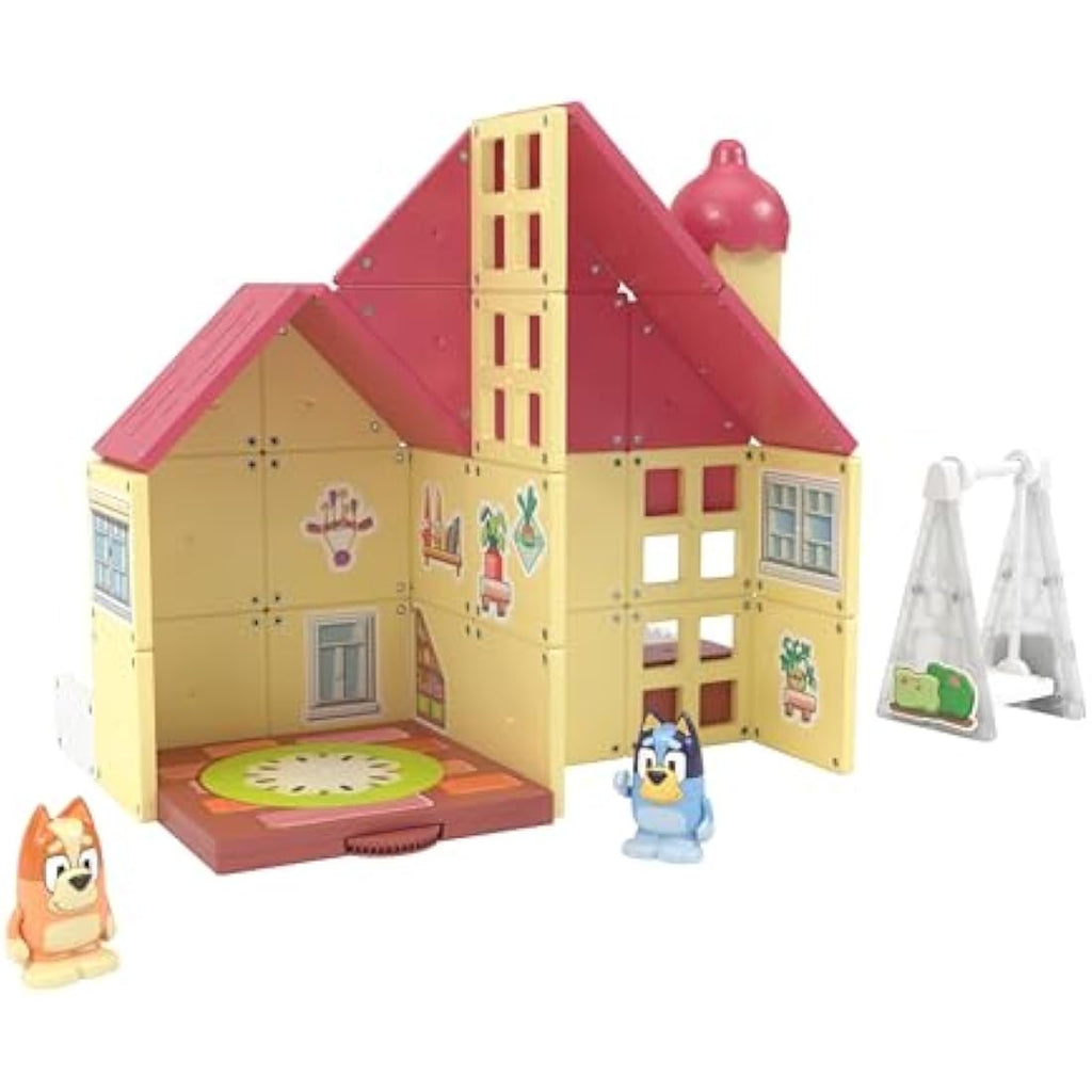 Bluey Heeler Home Magnetic Tiles Construction Set with Figures