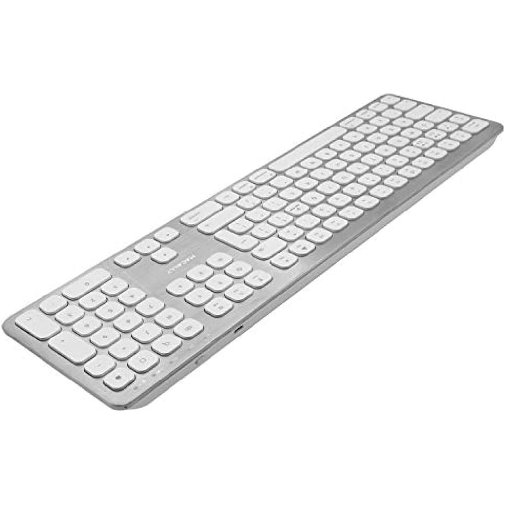 Macally Bluetooth Wireless Keyboard – UK Layout Aluminium Design