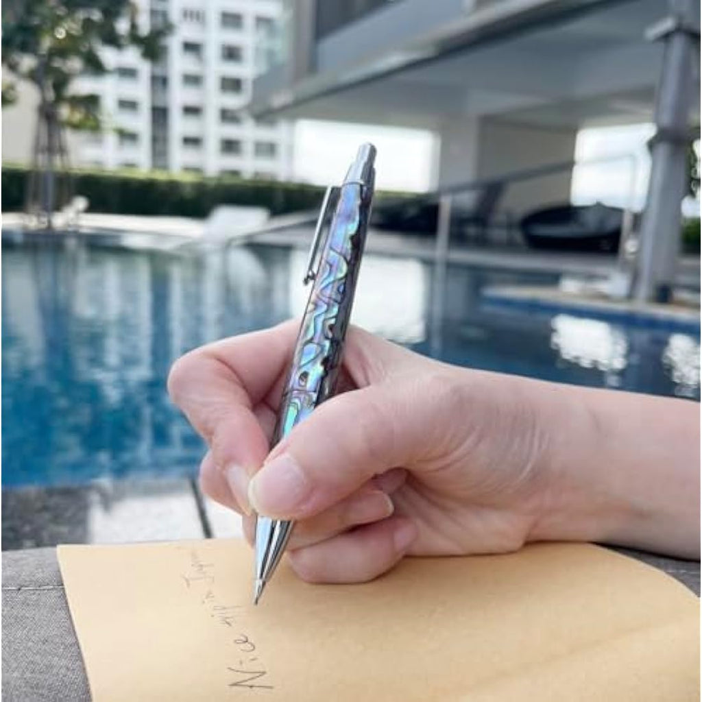 LACHIEVA LUX Abalone Shell Mechanical Pencil | 0.7mm Luxury Sketching Pen
