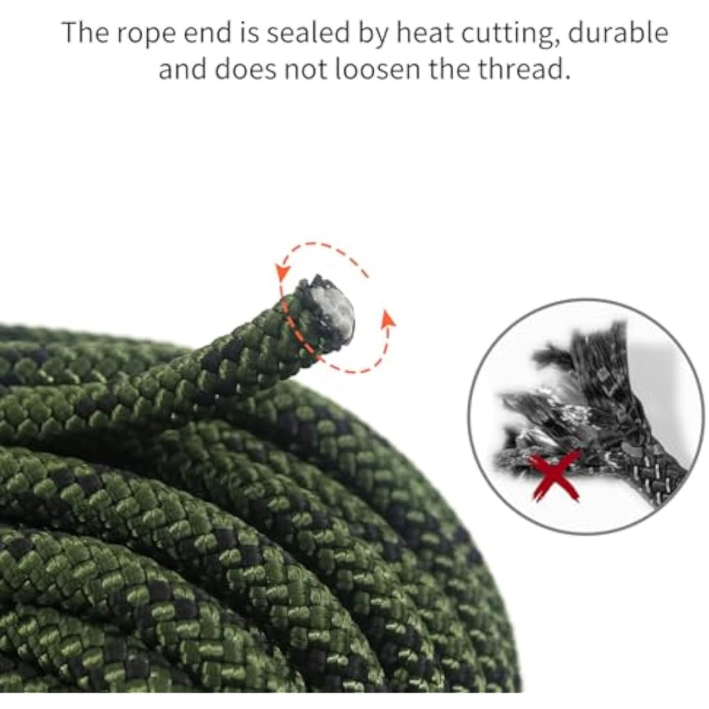 NewDoar 6mm Static Accessory Cord – Durable Polyester Utility Rope, 50M