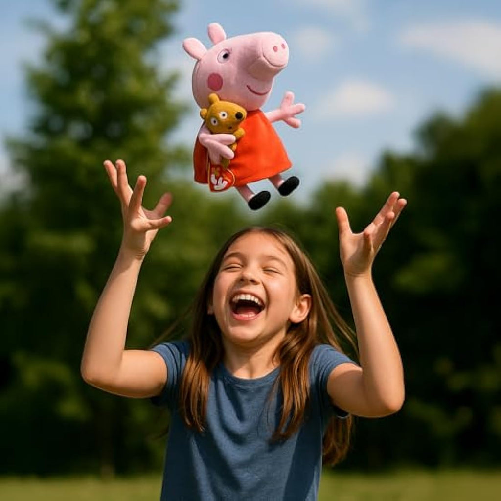 Ty Peppa Pig Beanie Baby - 6 Inch Soft Plush Toy for Kids |
