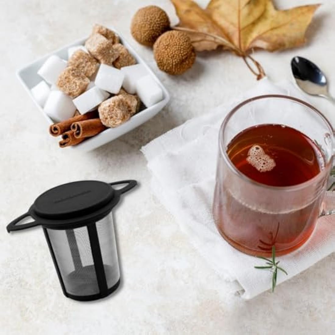 Fackelmann Stainless Steel Tea Filter – Long-Lasting Loose Leaf Infuser